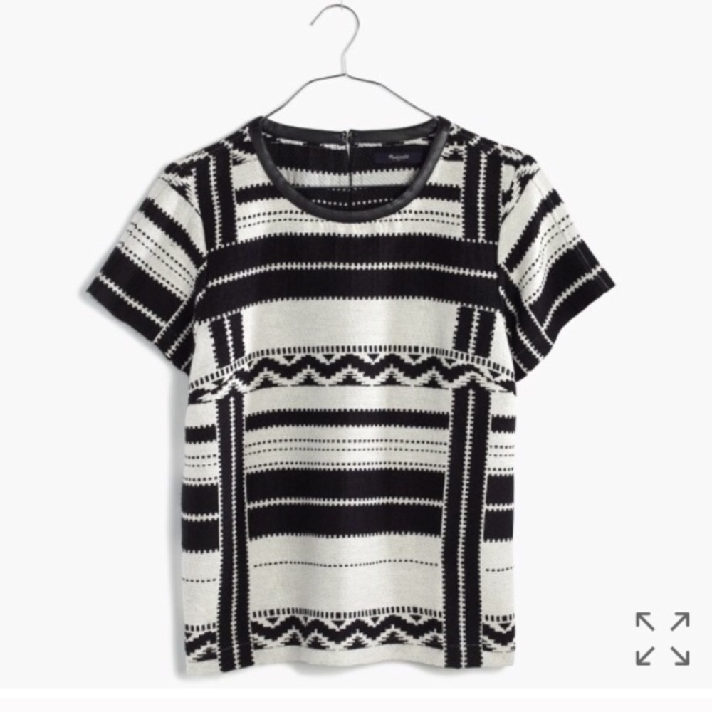 Madewell Jaquard top size M